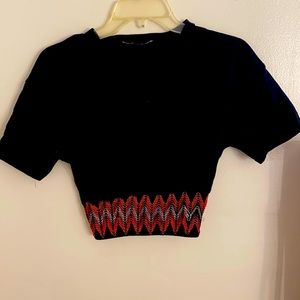 Zara Crop Top/ Hinched waist